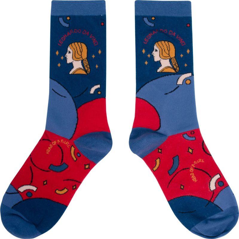 Spring men's socks museum artistic retro casual Four Seasons cotton socks personality fashion socks oil painting women's socks couple mid-calf length socks - Image 5
