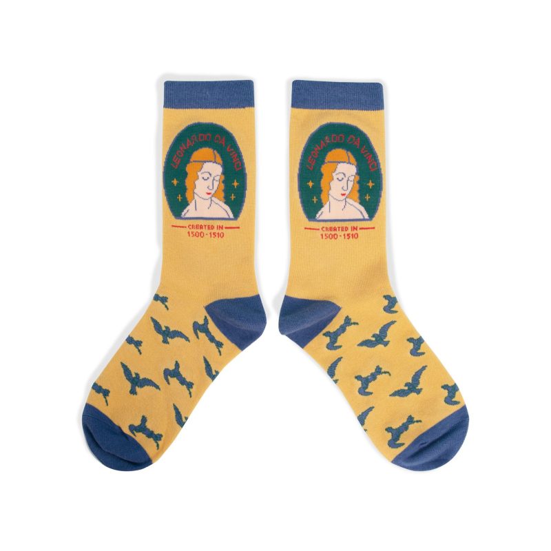 Spring men's socks museum artistic retro casual Four Seasons cotton socks personality fashion socks oil painting women's socks couple mid-calf length socks - Image 2