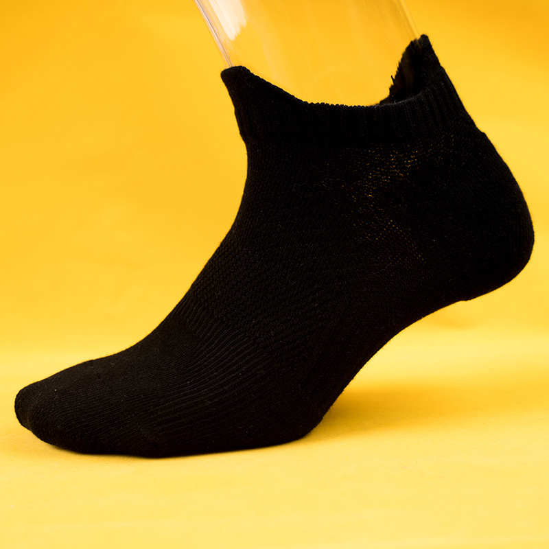 Men's Cotton Boat Socks: Japanese Terry Yoga Running Socks for Spring Summer - Image 7
