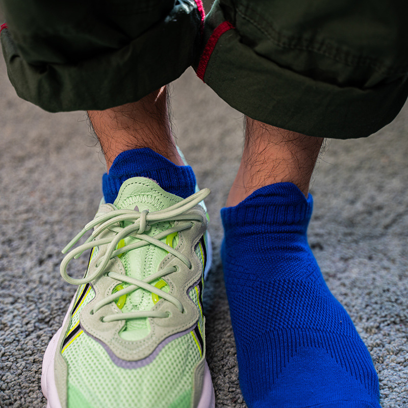 Men's Cotton Boat Socks: Japanese Terry Yoga Running Socks for Spring Summer