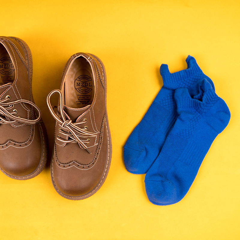 Men's Cotton Boat Socks: Japanese Terry Yoga Running Socks for Spring Summer - Image 3