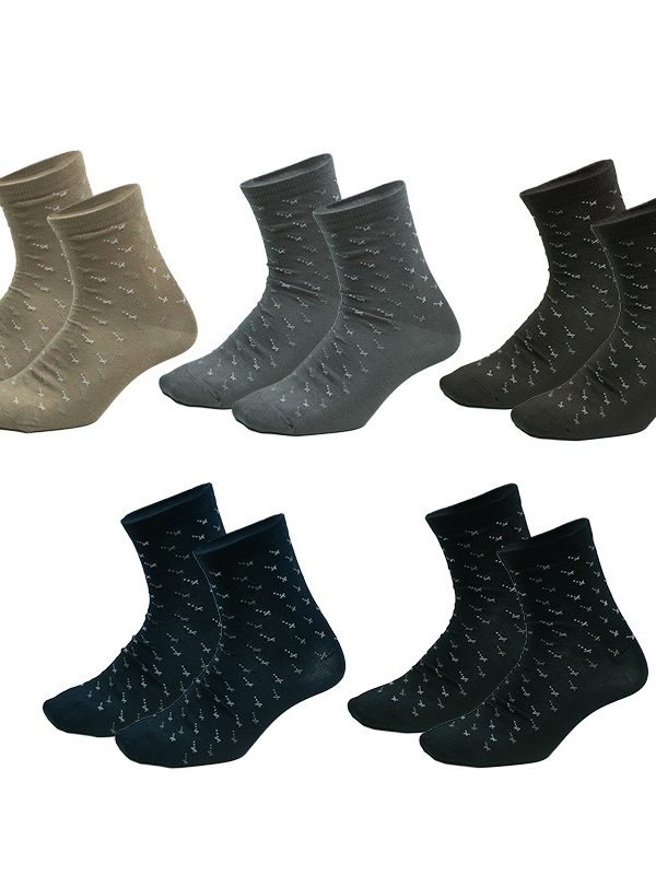 socks Autumn and Winter New Men's Business socks Solid Color Joker Medium Bamboo Fiber Gentleman Men's socks Amazon socks