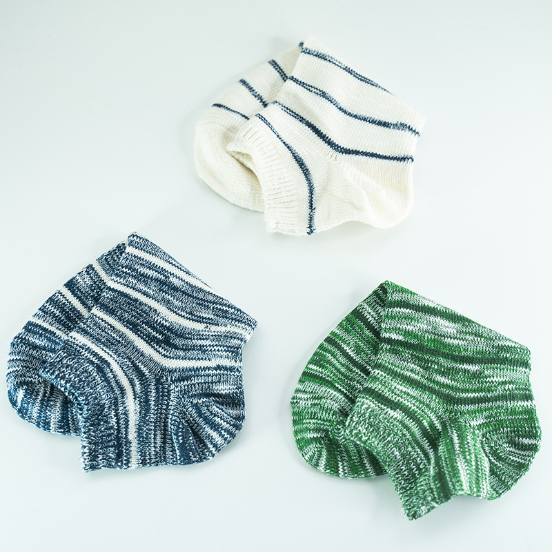 Trendy Men's Socks: Retro Ethnic Spring Summer Couple Boat Socks - Image 4