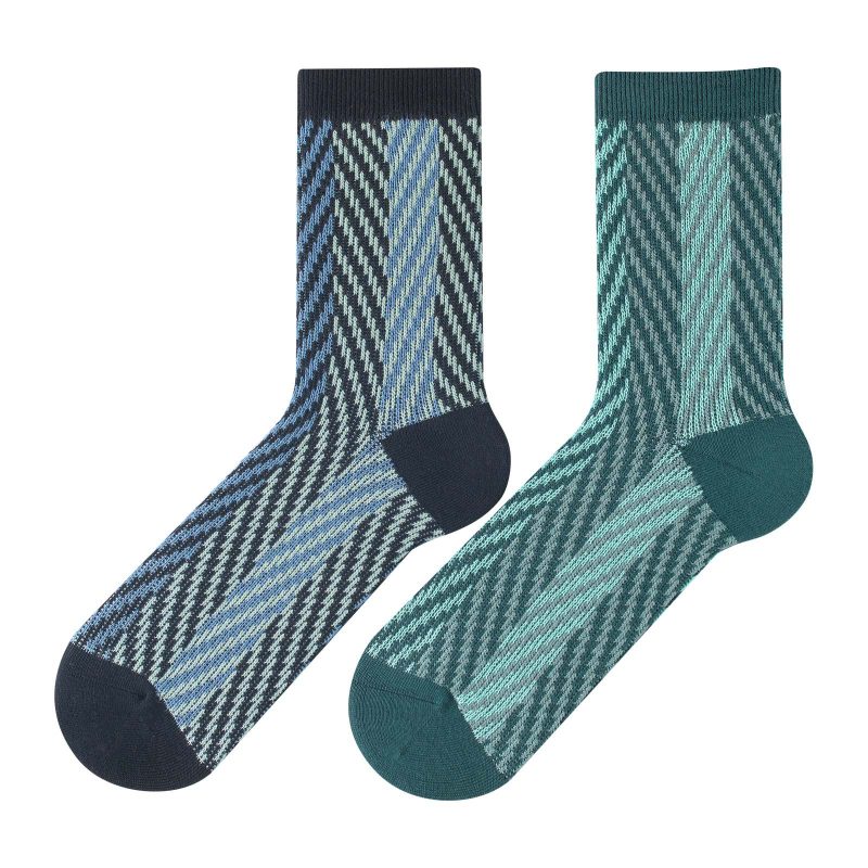 Autumn and Winter new combed cotton socks men's fashionable two-way boneless Japanese retro street akameiji mid-calf length socks - Image 5