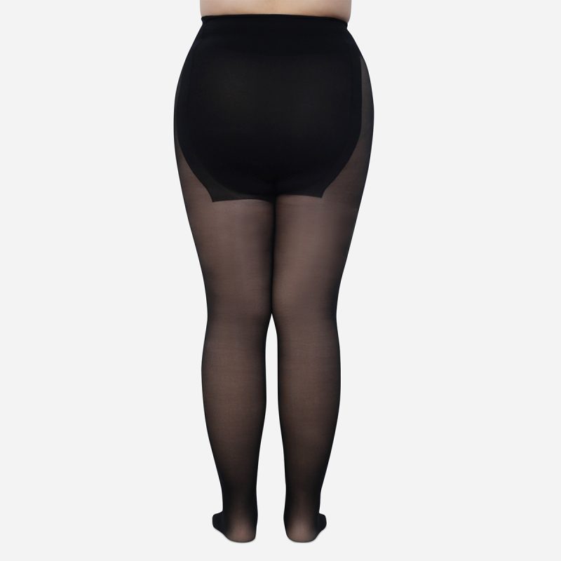 Fashion black silk bare legs artifact women's black skin-transparent pantyhose plus length fake transparent autumn and winter plus velvet thickened leggings - Image 3