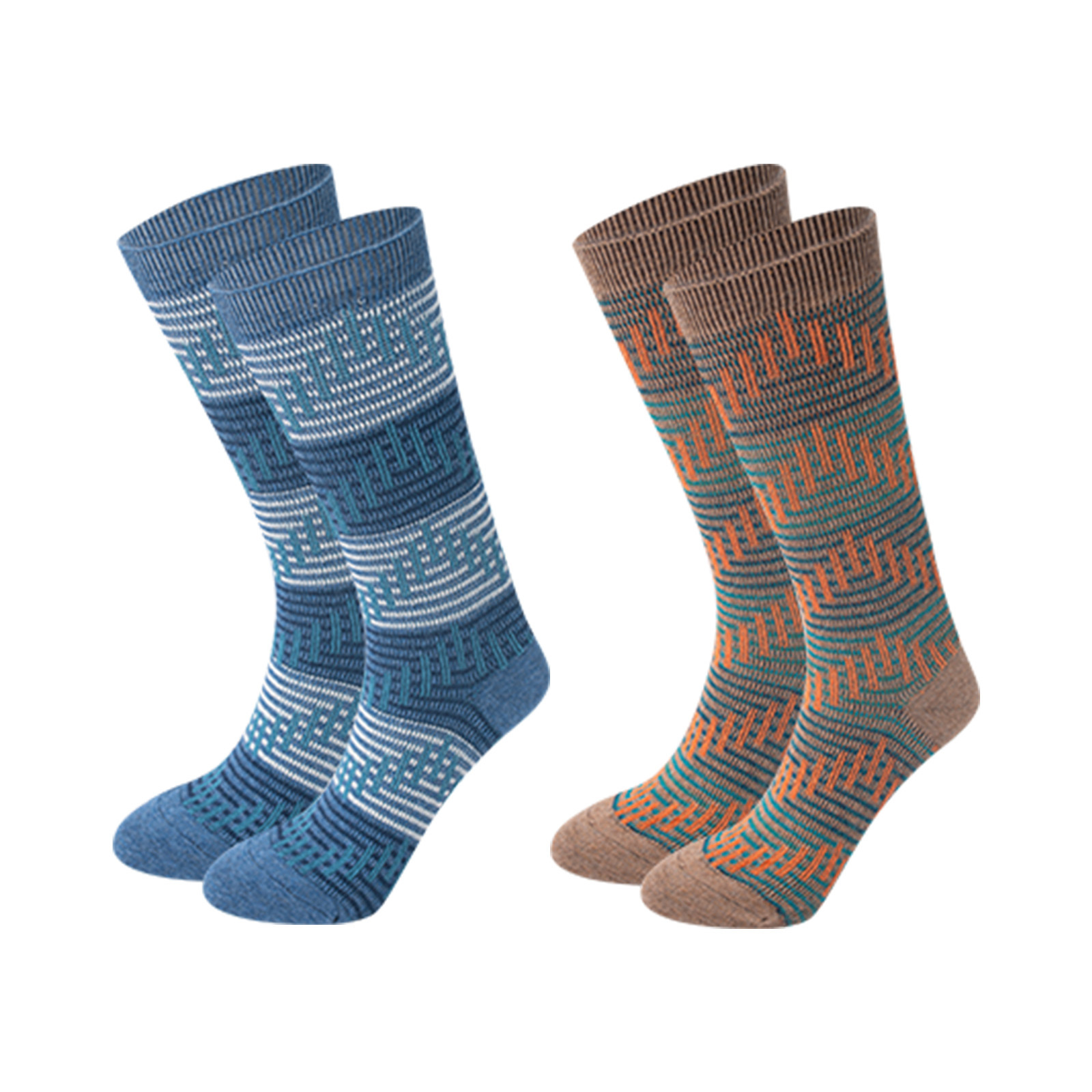 Retro Trendy American Socks: Autumn Winter Combed Cotton Mid-Tube for Men & Women - Image 4