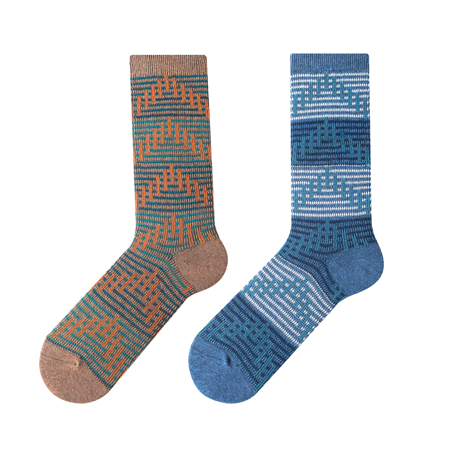 Retro Trendy American Socks: Autumn Winter Combed Cotton Mid-Tube for Men & Women - Image 5