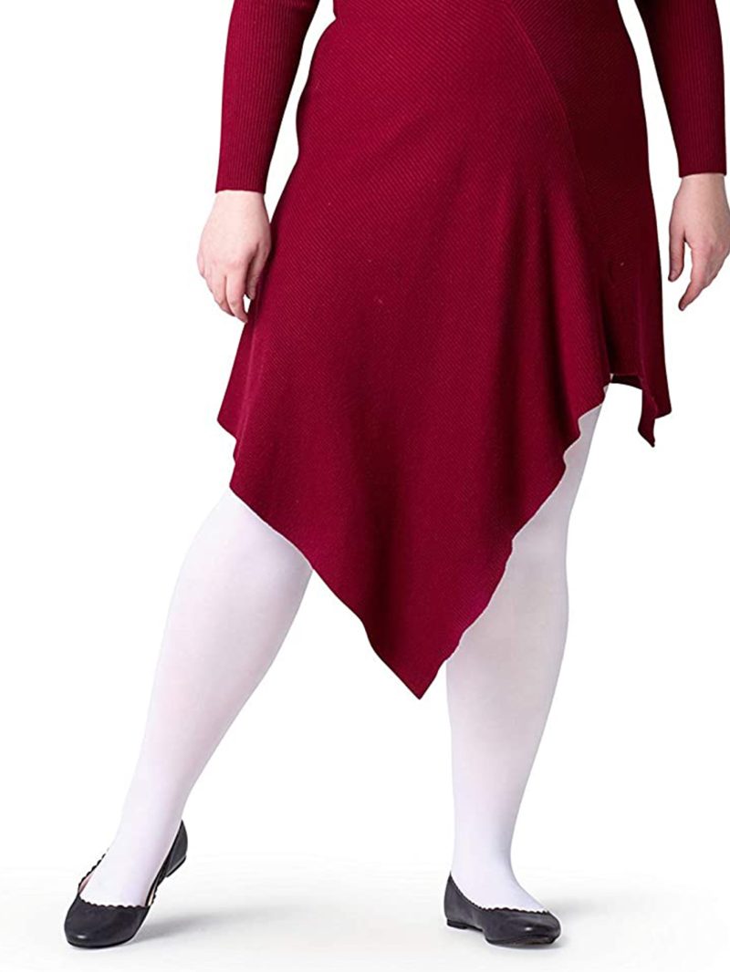 Adult summer white dance socks ultra-thin stockings extra-large size pantyhose student bottoming socks plus size pantyhose women - Image 4