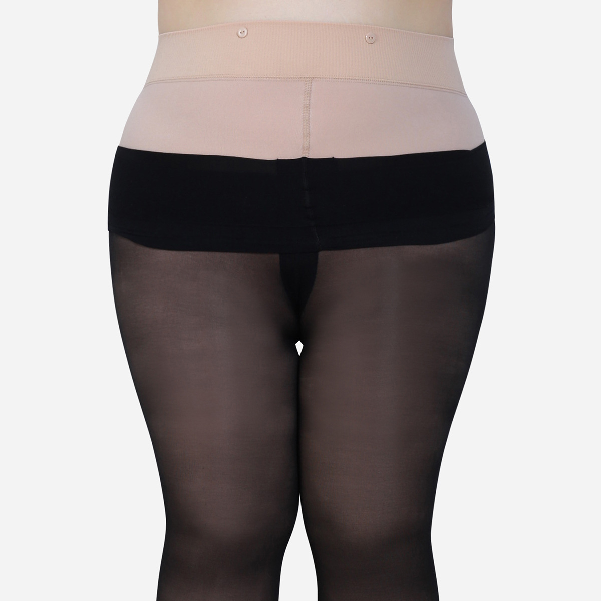 Large size pantyhose leggings plus fat plus fat women's stockings button pantyhose - Image 4
