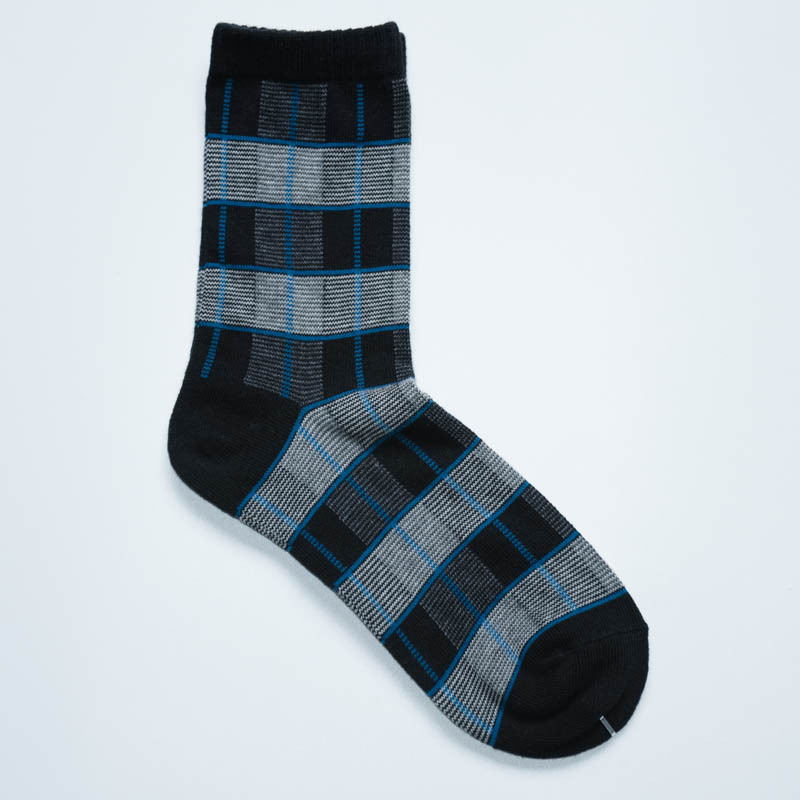 Men's Japanese Checkered Socks: Retro Harajuku Style for Autumn & Winter - Image 7