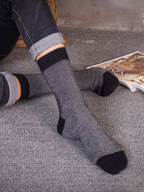 Autumn and Winter New New Japanese Cotton Line Retro Socks Men's Ethnic Style Socks Cotton Trendy Socks Harajuku Socks