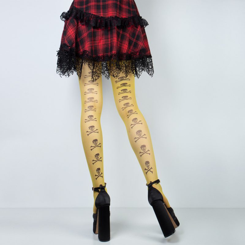 Hot stockings Halloween skeleton ghost festival stockings black skull high socks Halloween haunted house props - Image 5