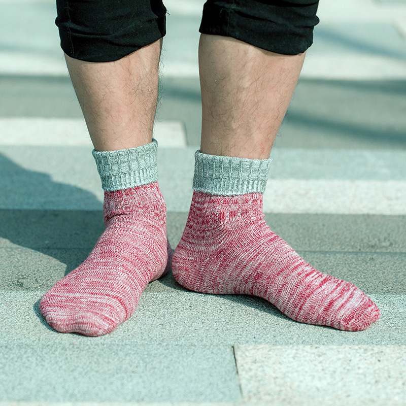 Men's Retro Ethnic Socks: Thick Cotton Harajuku Winter Style - Image 5