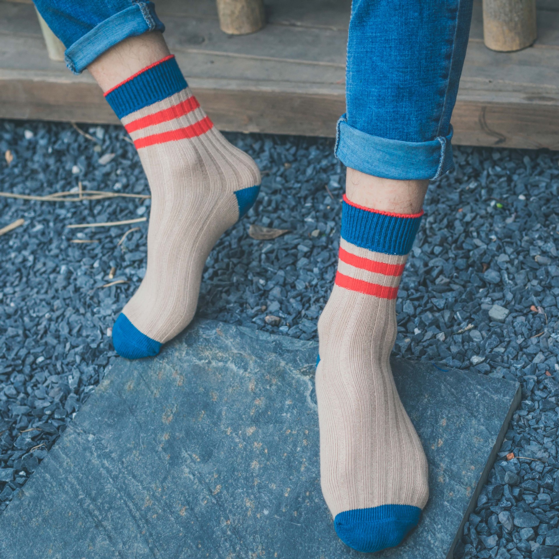 Men's Autumn Winter Retro Ethnic Socks: Thick, Loose Fit Cotton Threads - Image 7