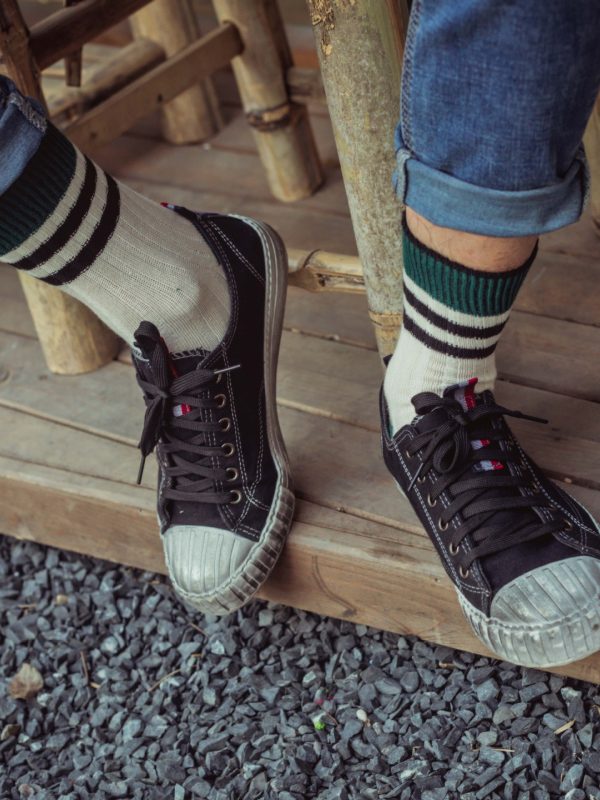 Autumn and Winter trendy men's socks  cotton thread thick needle retro socks men's ethnic style socks men's socks loose socks