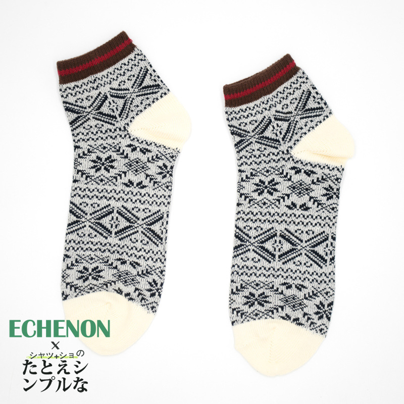 Men's Retro Ethnic Socks: Thick Cotton Harajuku Style for Fall & Winter - Image 8