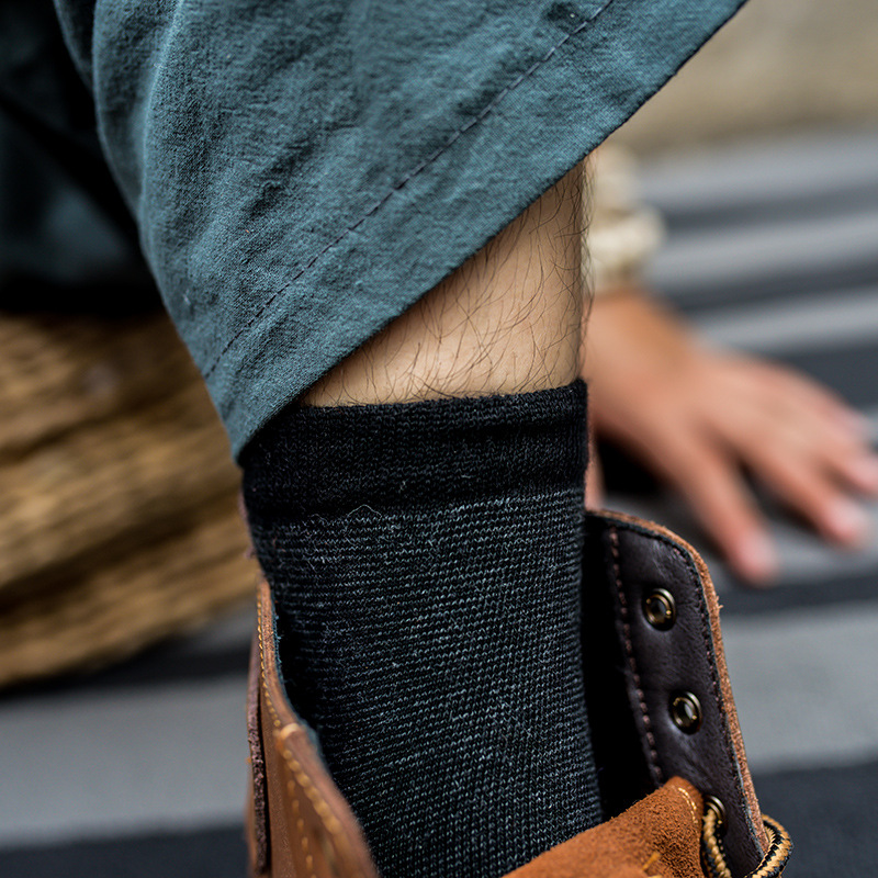 Men's Retro Japanese Socks: Autumn Winter Cotton Ethnic Tide Socks - Image 2