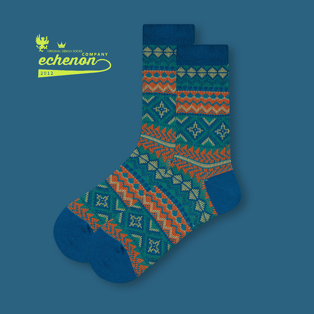2024 Retro Ethnic Socks: Combed Cotton Sports & Fall Fashion - Image 8