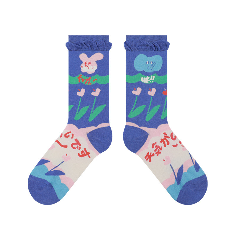 Himiya Rabbit Socks: Cute Korean Style Women's Ankle Socks - Image 8