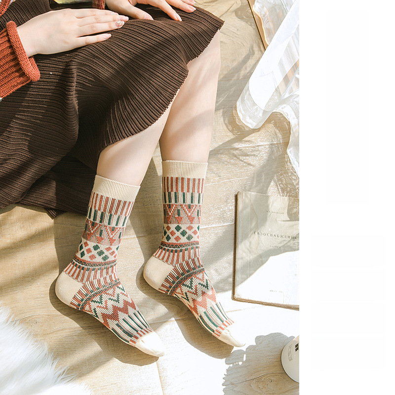 2024 Korean Retro Kids Socks: Combed Cotton Autumn Winter Comfort - Image 3