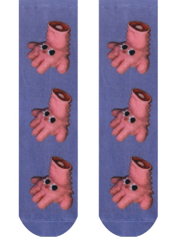 2025 autumn and winter women's socks 3d three-dimensional printing funny small hand socks heavy embroidery detachable sleeve socks cute socks