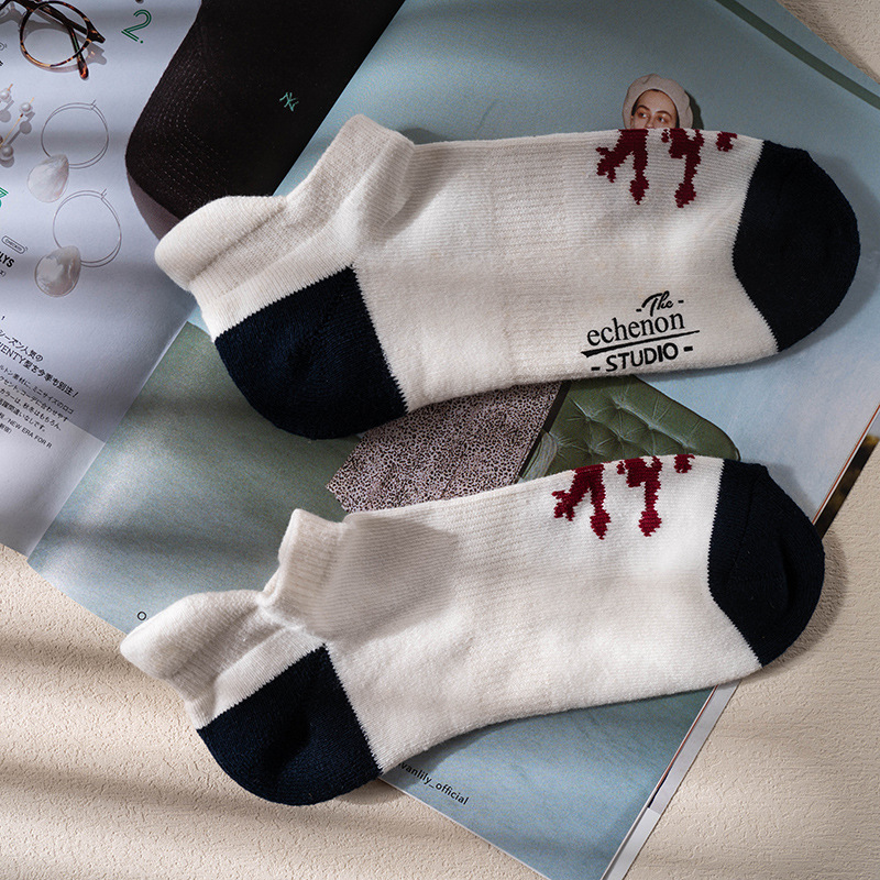 Men's Spring/Summer Socks: Trendy Cotton, Retro, Ethnic, & Sports Styles - Image 4