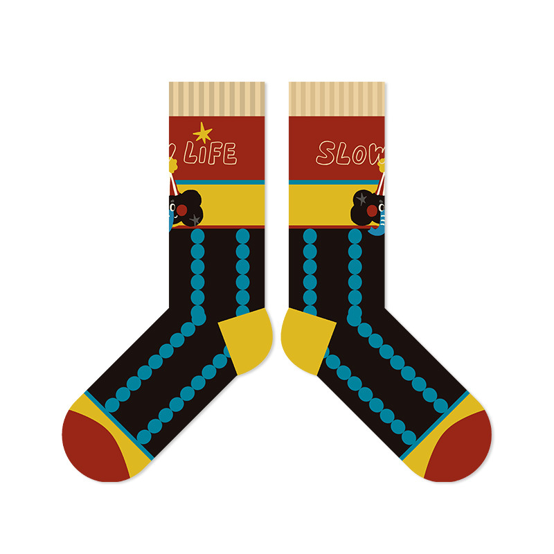Spring and Summer 2025 New Cute Cartoon Elephant Mid-length Socks Original Design Dairy Couple Cotton Socks for Children - Image 10