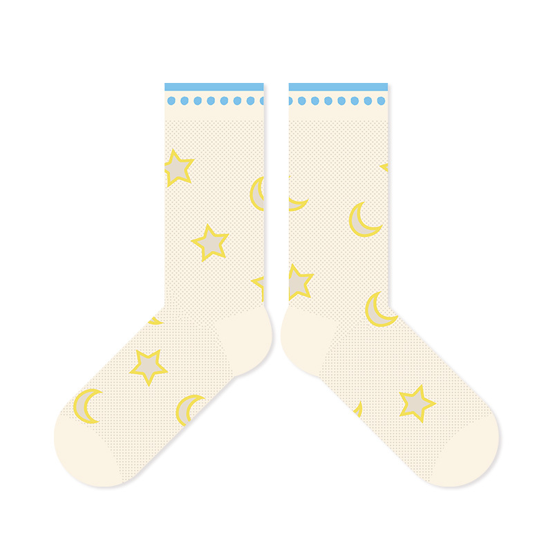 Cute Star Mesh Socks: Women's Summer Breathable Glass Silk Tube Socks - Image 8