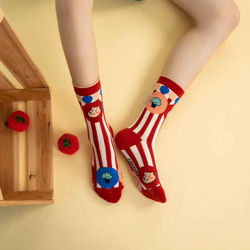 Himiya ko Women's Socks 2022 Original Cute Favorite Garden Series Mid-tube Cotton Socks All-match Personalized Four-season Socks - Image 3