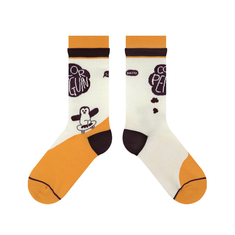 Penguin Socks Women: Cute Winter Mid-Calf Combed Cotton 2025 - Image 7