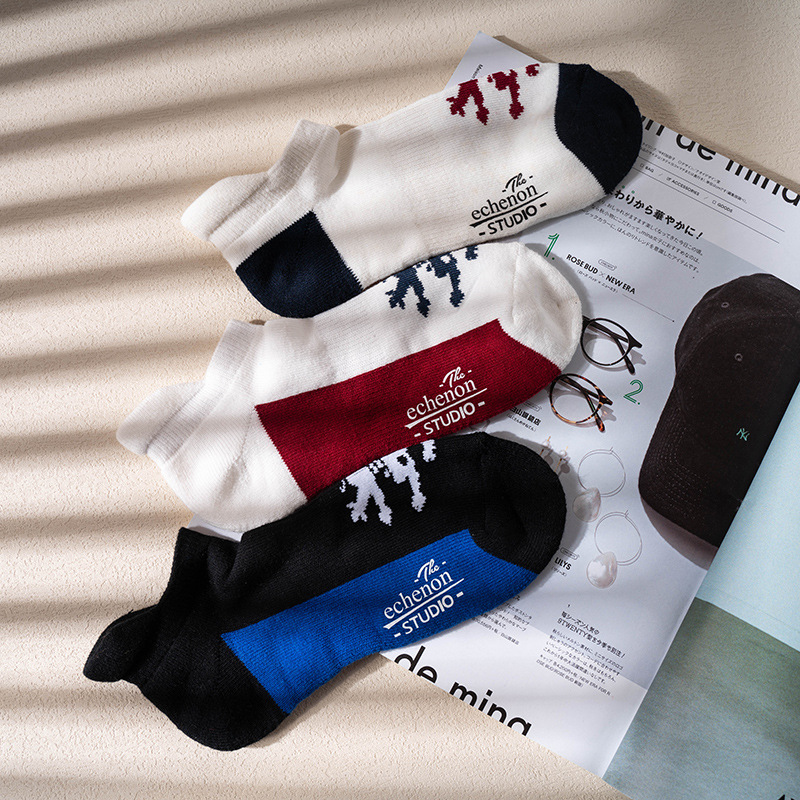 Men's Spring/Summer Socks: Trendy Cotton, Retro, Ethnic, & Sports Styles - Image 3
