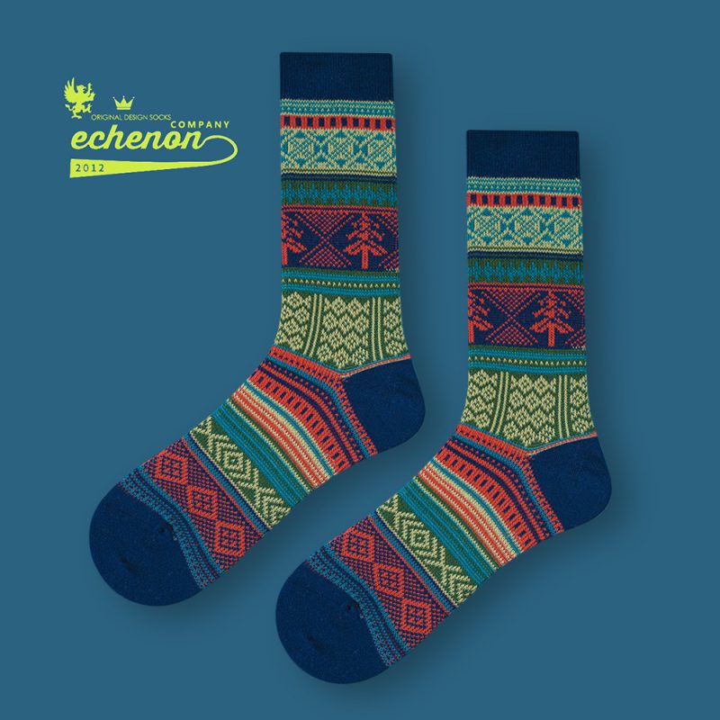 Men's Autumn/winter American Vintage Fine Combed Cotton Boneless Double Needle Path Mid-calf Socks Ameicakaka Socks Cityboy - Image 9