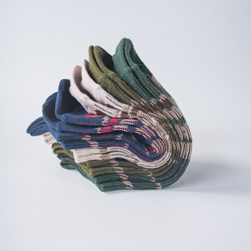 Men's Fashion Socks: National Style Camouflage Cotton Boat Socks - Image 5