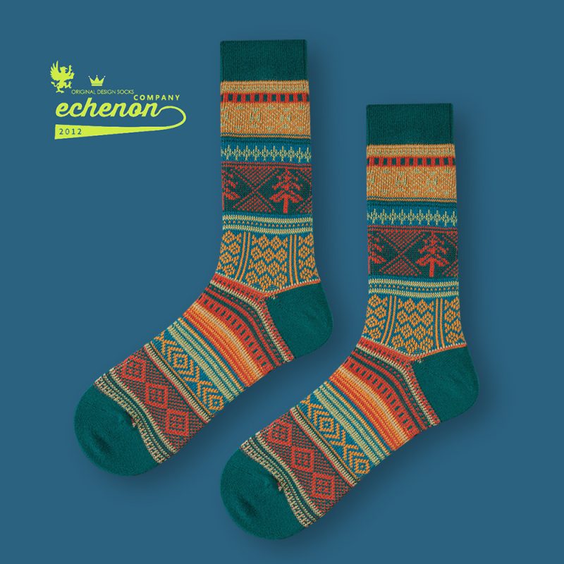 Men's Autumn/winter American Vintage Fine Combed Cotton Boneless Double Needle Path Mid-calf Socks Ameicakaka Socks Cityboy - Image 8