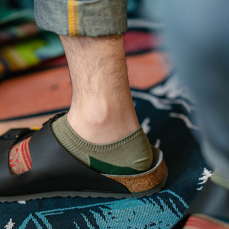 ECHENON Combed Cotton Socks: Women's & Men's Vintage Fashion Boat Socks - Image 3