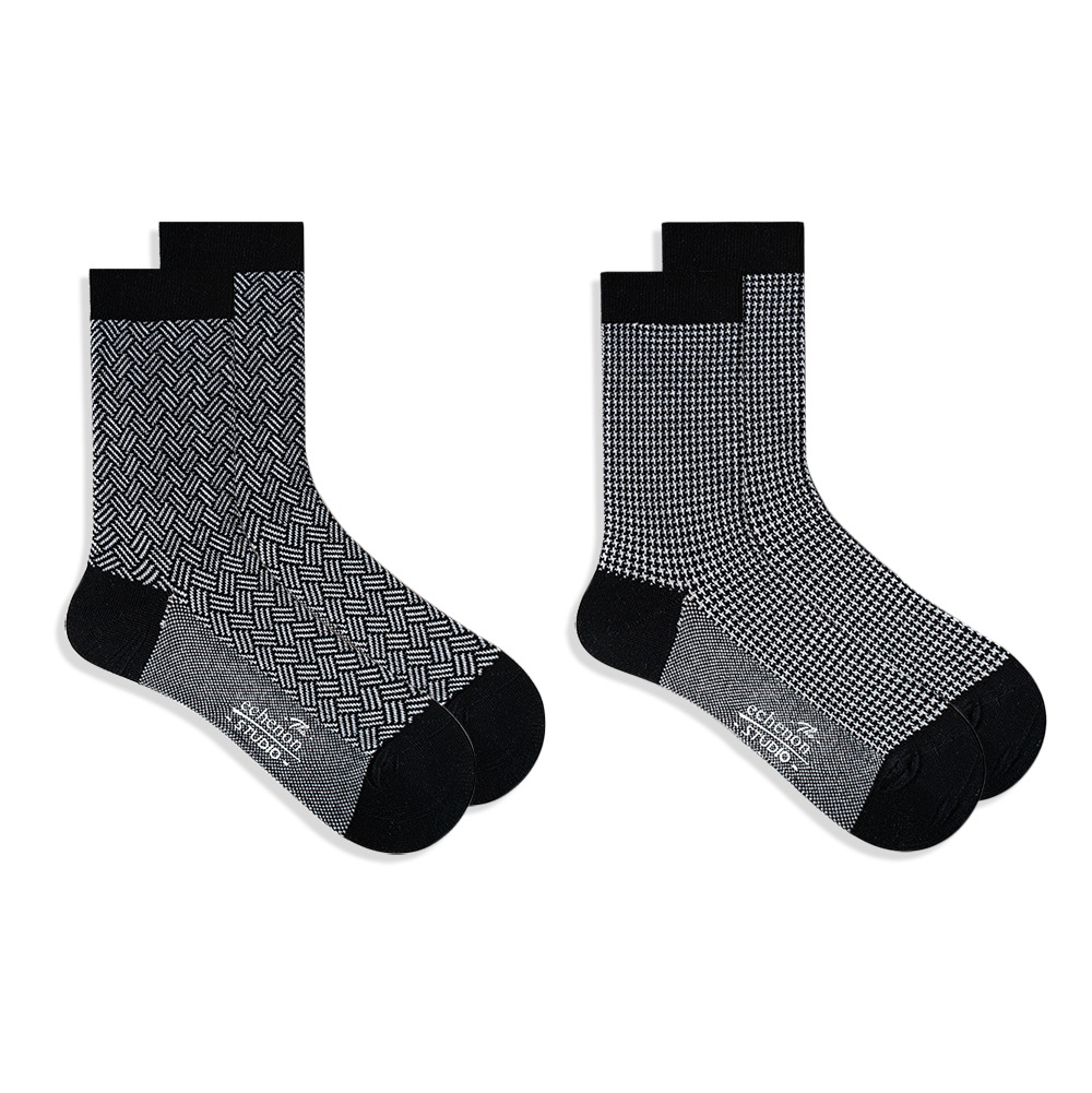 ECENON Men's Mercerized Cotton Business Socks - Premium Mid-Calf Dress Socks - Image 6