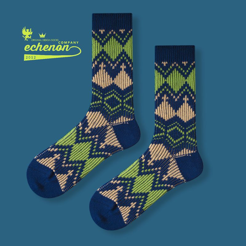 Autumn and Winter Japanese socks men's combed cotton vintage ameikaji fashion brand stockings thick thread knitted mid-calf length socks manufacturer - Image 7