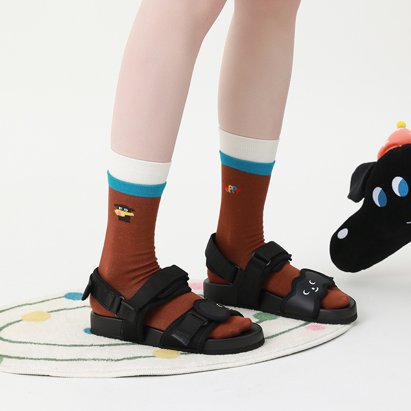Cute Cartoon Dog Socks: Spring 2025 Trendy Mid-Tube Fashion - Image 2