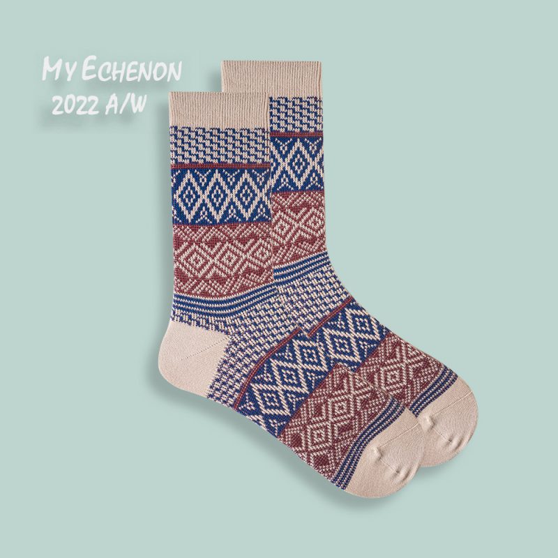 Autumn and Winter Socks Men's Ami Kaji American Style Retro Ethnic Style Trendy Couple's Combed Cotton Double-Way Women's Mid-Tube Socks - Image 26