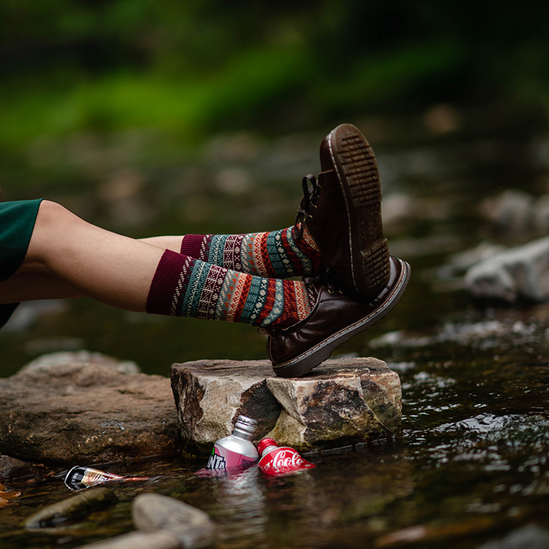 Men's Retro Socks: Combed Cotton Mid-Calf Vintage Style - Image 5