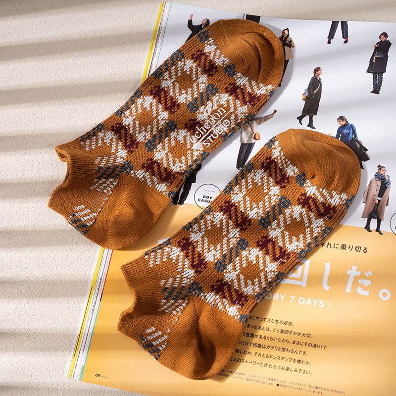 Men's No Show Socks: Korean Fashion Cotton Low Cut Invisible Boat Socks - Image 3