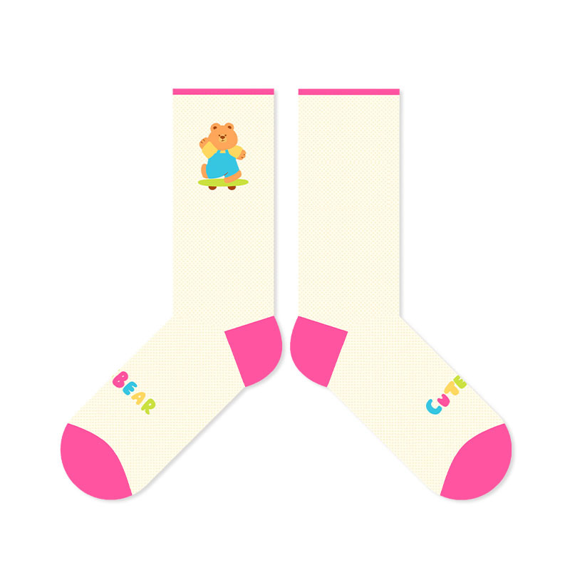 Cute Bear Silk Socks: Summer Breathable Dopamine Socks for Women - Image 12