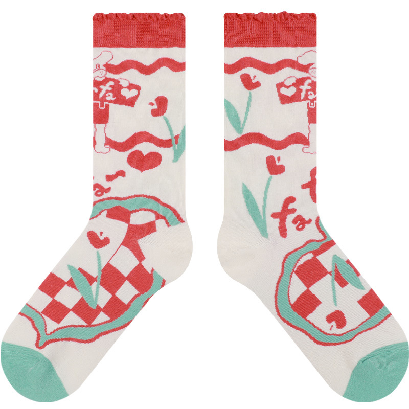 Himiya Rabbit Socks: Cute Korean Style Women's Ankle Socks - Image 5