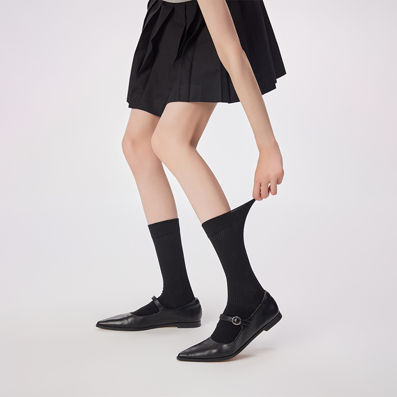 2025 Autumn Women's Tube Socks: Japanese JK Style Cotton Pile Socks - Image 2
