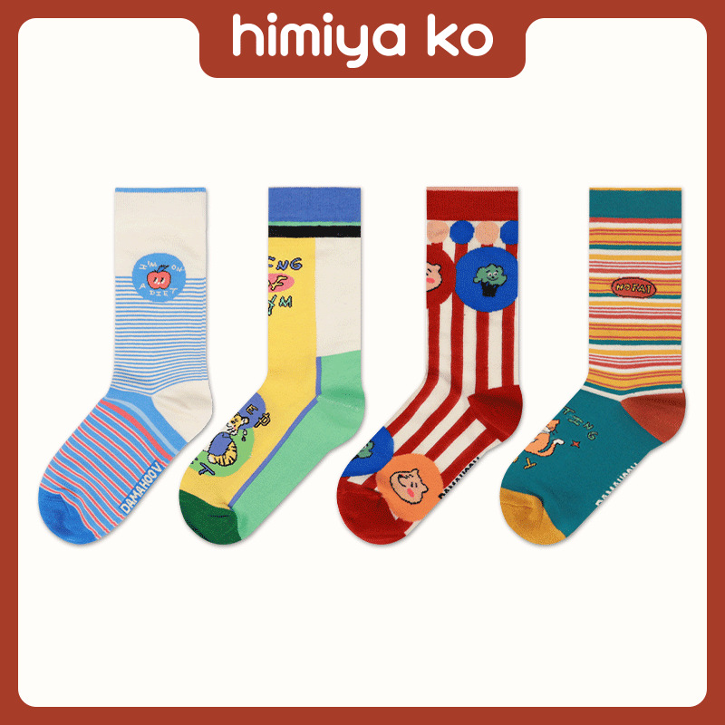 Himiya ko Women's Socks 2022 Original Cute Favorite Garden Series Mid-tube Cotton Socks All-match Personalized Four-season Socks - Image 2