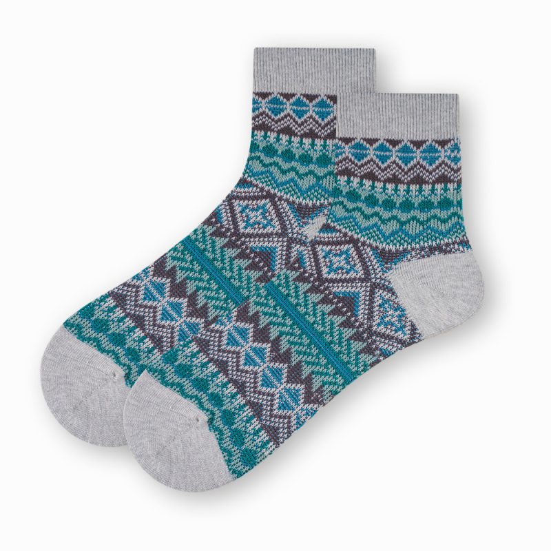 ECHENON spring and summer new socks men's boneless combed cotton retro ethnic style two-way socks trendy sports socks - Image 12