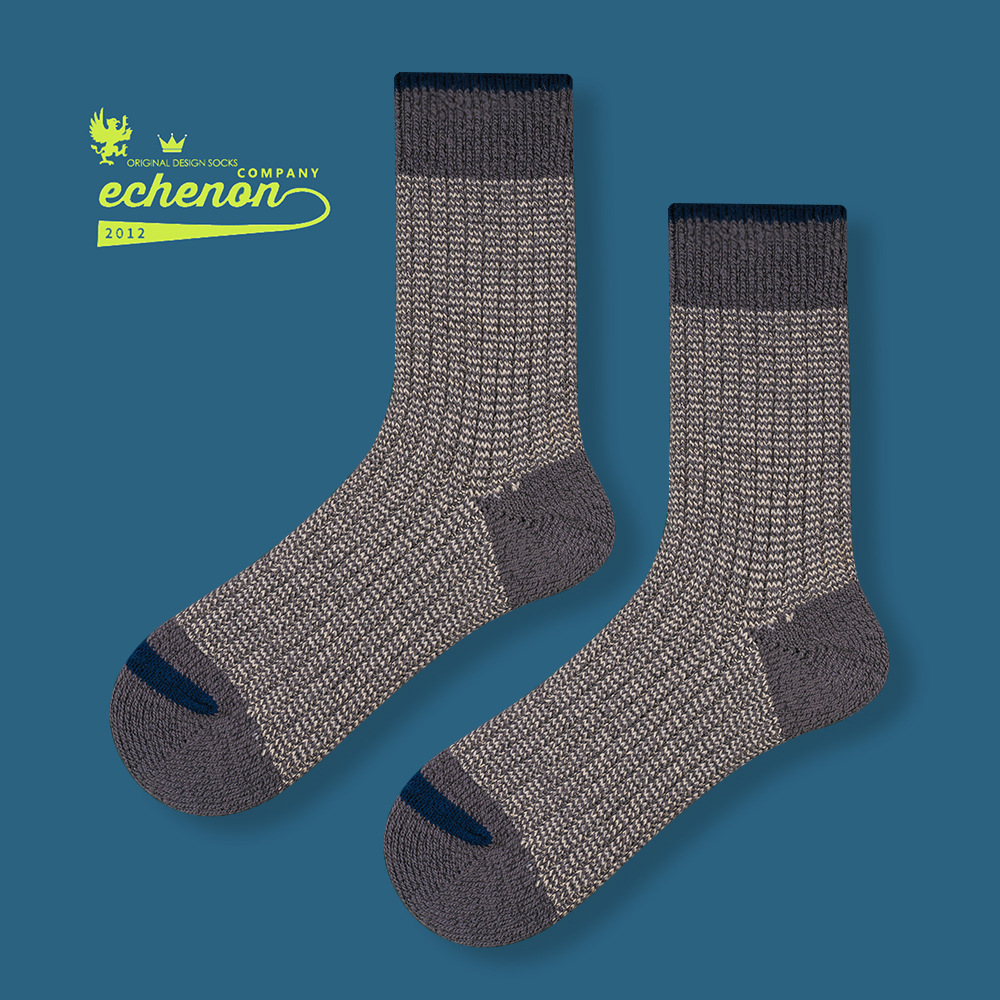 Men's Thick Knit Socks: Retro National Wind Autumn Winter Cotton Socks - Image 7