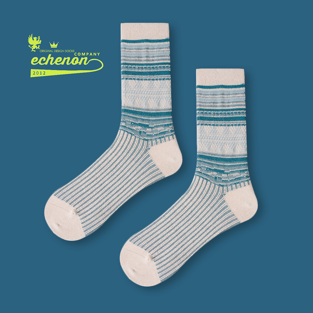 Vintage Ethnic Cityboy Socks: Men's Cotton Mid-Calf Autumn Winter - Image 11