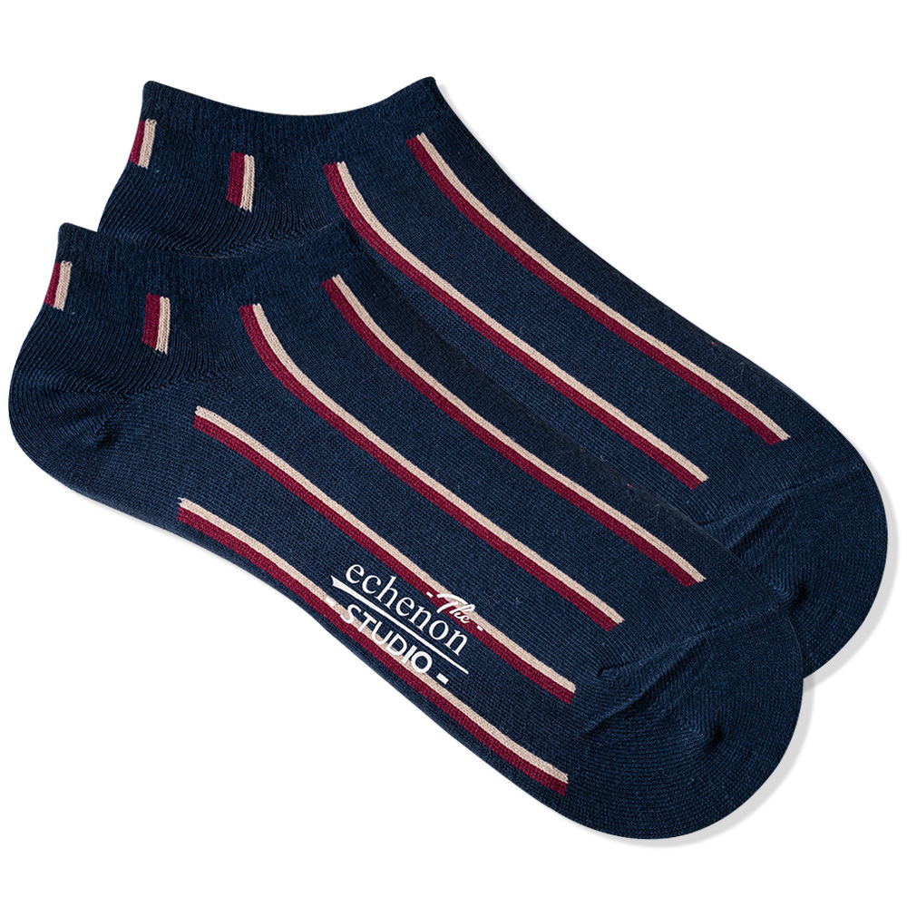 Retro Ethnic Striped Socks: Spring Summer Cotton Boat Socks for Men & Women - Image 7