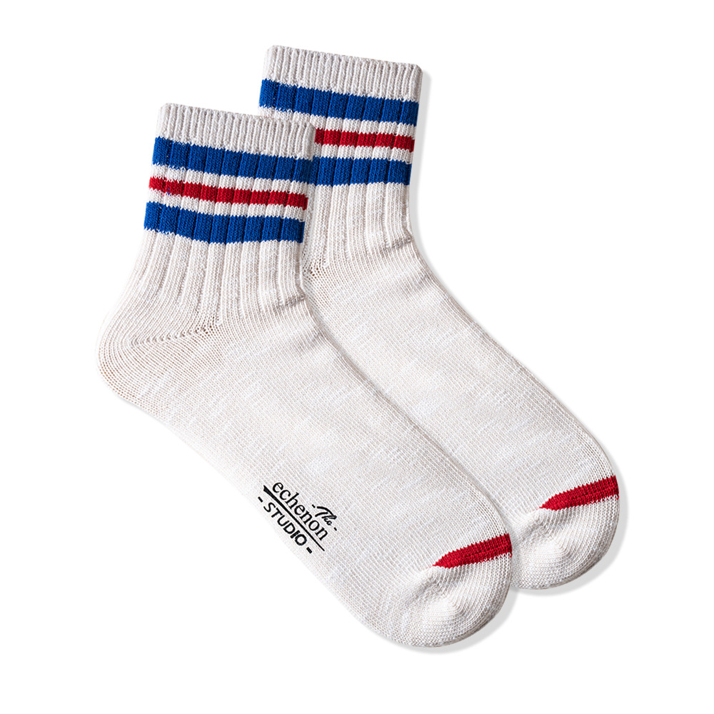 Retro Harajuku Socks: Men's Spring/Summer Thick Cotton National Style Boat Socks - Image 5